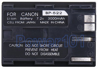 Canon DM-MV30 BP-522 Camcorder Battery
