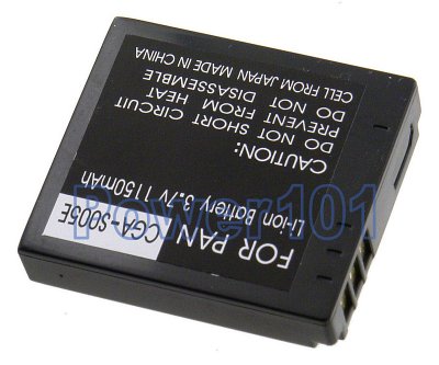 Panasonic Lumix DMC-LX1K-B CGA-S005 Camera Battery